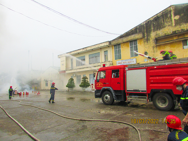 HUEGATEX: Luôn quan tâm đến an toàn phòng cháy chữa cháy